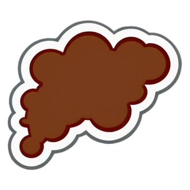 Underware Stain Brown sticker