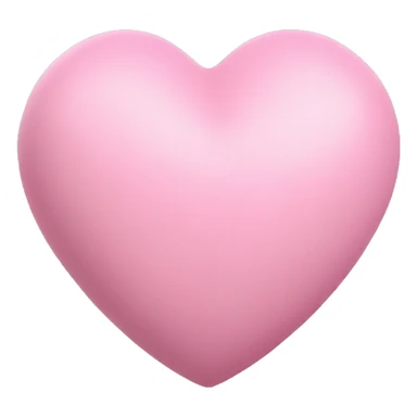 Soft Pink Heart Shape 3d sticker