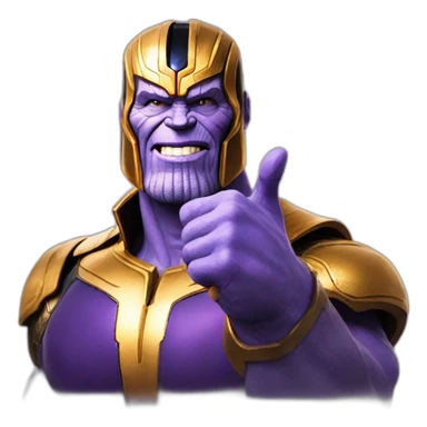 thanos thumps up sticker