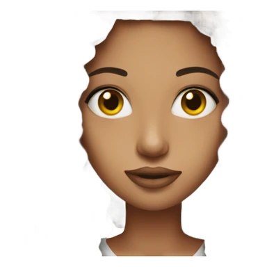 brunette pretty baddie sticker