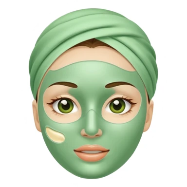 Skincare mask sticker