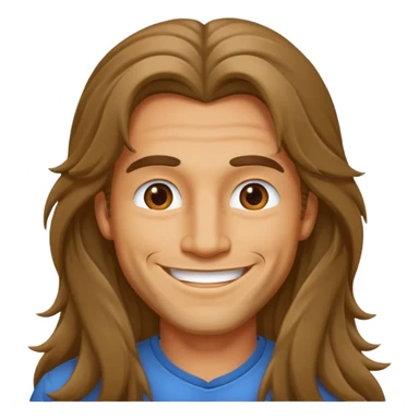 camper long haired man sticker
