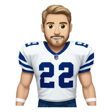 Josh Blankenship wearing cowboys jersey sticker