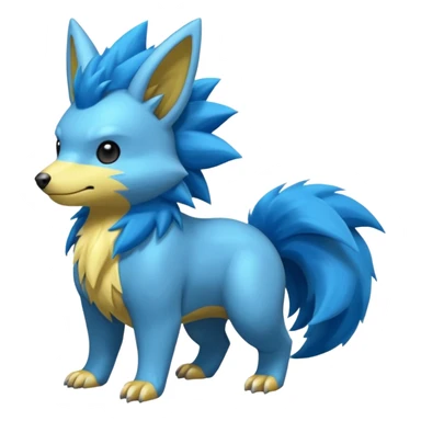 Manectric-Electrike-Yamper-Bolthund-Fakémon-hybrid-creature (full body)  sticker