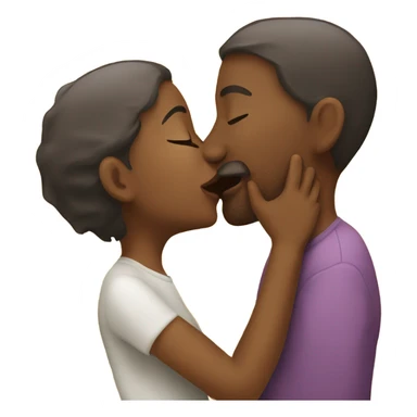 Giving a big kiss sticker