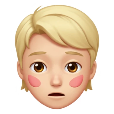 Blushing hard sticker