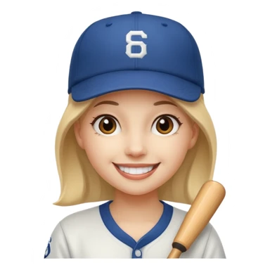 baseball hat girl sticker