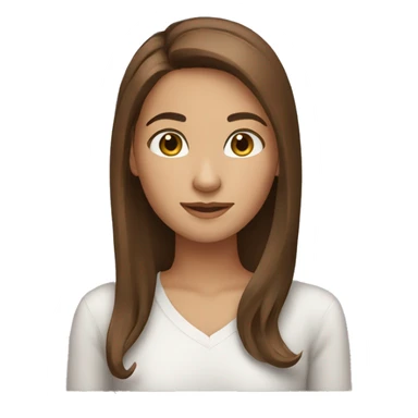 Brown hair girl 🤷‍♀️ sticker