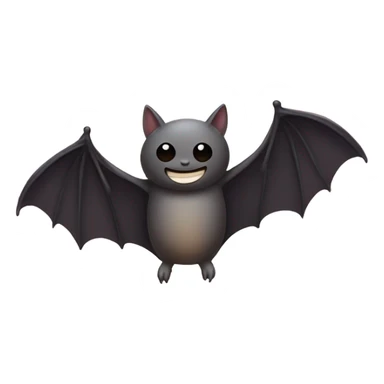 Bat giving a bat a hug sticker