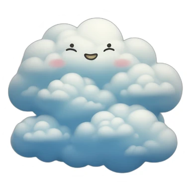 head in the clouds sticker