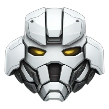 futuristic white Phantom squad Infiltration armored breastplate arms sticker