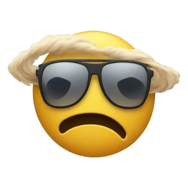 Tornado with sunglasses sticker