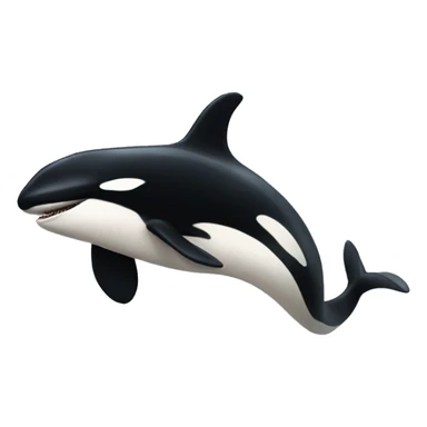 Orca jumping sticker