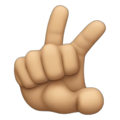 agressive pointing hand sticker