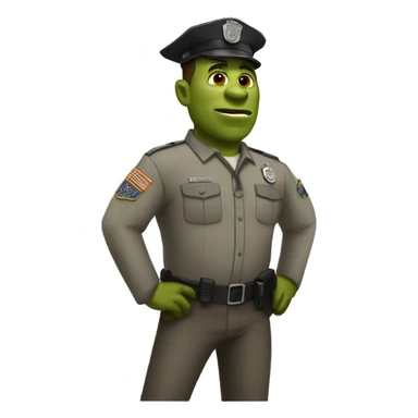 correctional officer shrek sticker