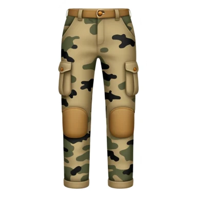Khaki camo pants sticker