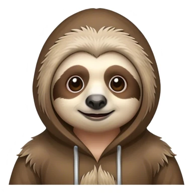 Person on sloths body  sticker