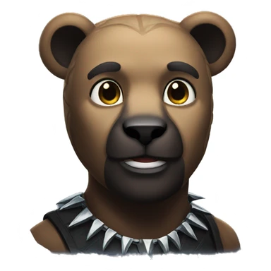  BEAR black panther marvel sticker