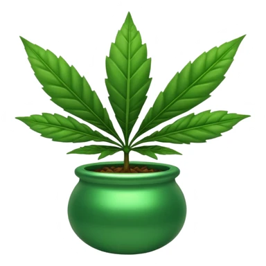 Pot leafs shaking its booty sticker