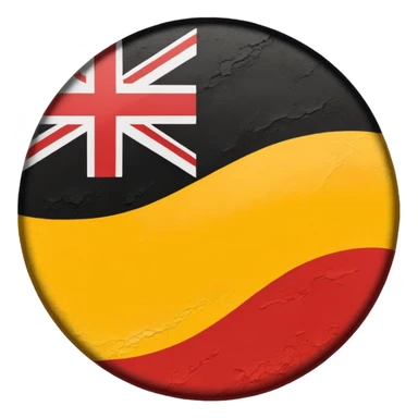 Aboriginal Australians flag red and yellow stripe with black circle inside  sticker