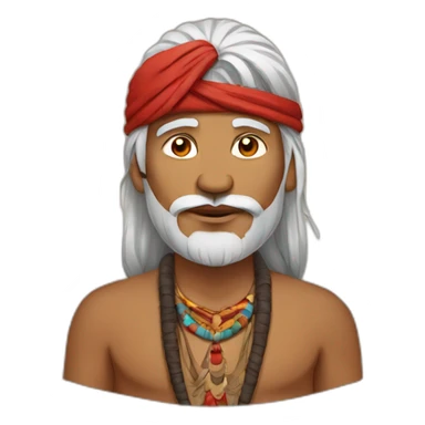 Indian tribe leader sticker