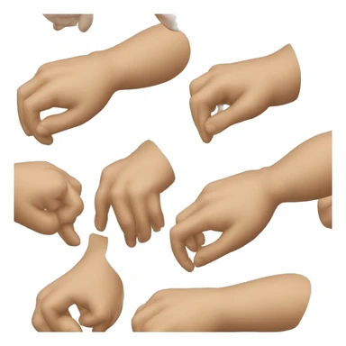 Main avec les deux doigts du milieu déplié et les autres repliés dans la main  sticker