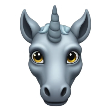 Grey Alien Unicorn x files sticker