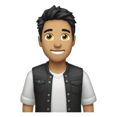 Cristian Rojas cantando sticker