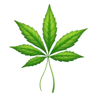 weed leaf sticker