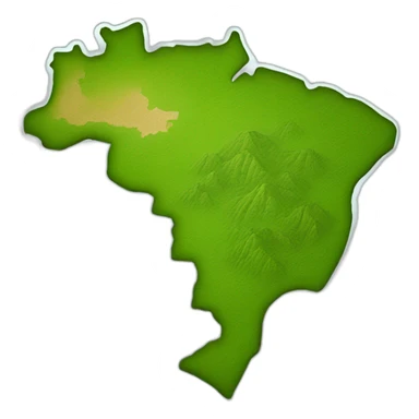 Brazil map sticker