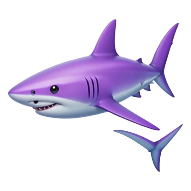 violet shark sticker