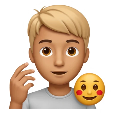 3D imoji of Young man who is graphics design sticker