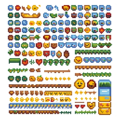 A set of emojis with balanced spacing sticker