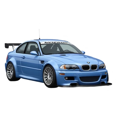 BMW M3 GT R E46 NEED FOR SPEED MOST WANTED'TAKI MAVI GÜMÜŞ  sticker