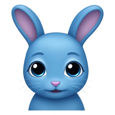 It’s a blue bunny, He’s small, And he’s cute sticker