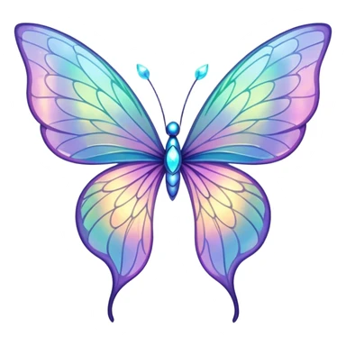 fairy wings glowing sticker