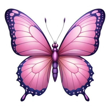 🦋 this emoji in pink sticker