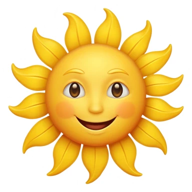 smiling sun emoji sticker