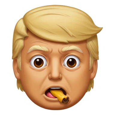 Trump eating shit sticker