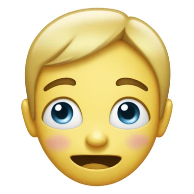 Crying happy tears face sticker