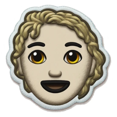 Embroidered patch sticker