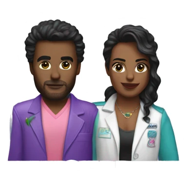 miami vice styled text saying "Over promise, under deliver" sticker