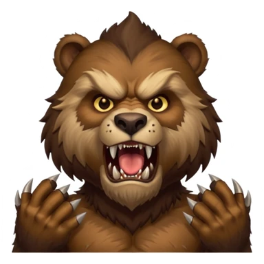world of warcraft werebear with claws out sticker