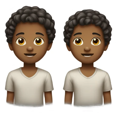 Young boy twins sticker