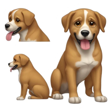 Perro bañándose  sticker