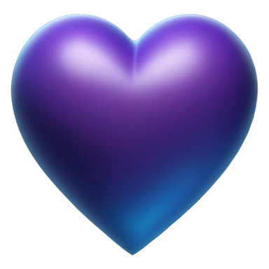 purple and blue heart shape planet with angle ring sticker