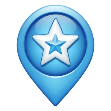Create a verified badge a blue star with a white verified sign in middle sticker