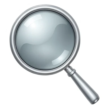 Magnifier silver sticker