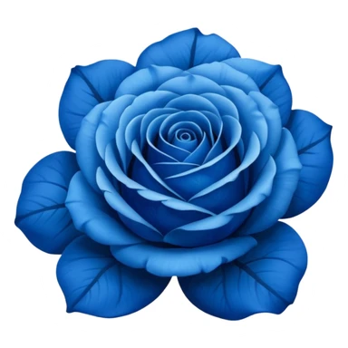 blue rose sticker