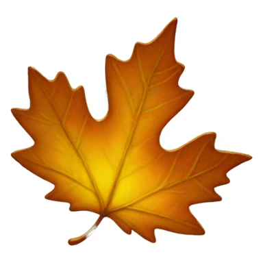 a sun disguised as a fall leaf sticker